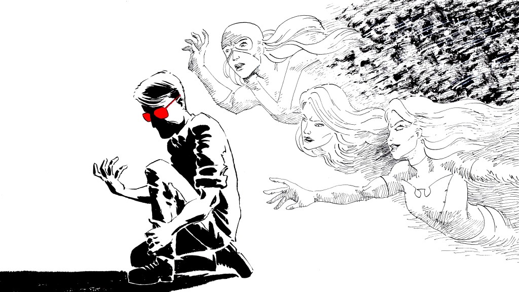 Art by David Wynne. Prints and cards available until 9/20/2015 at the shop, or contact David to purchase the original.