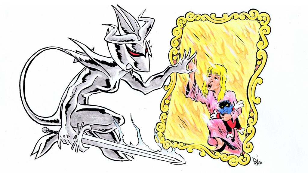 Art by David Wynne. Prints and cards available at the shop, or contact David to purchase the original.