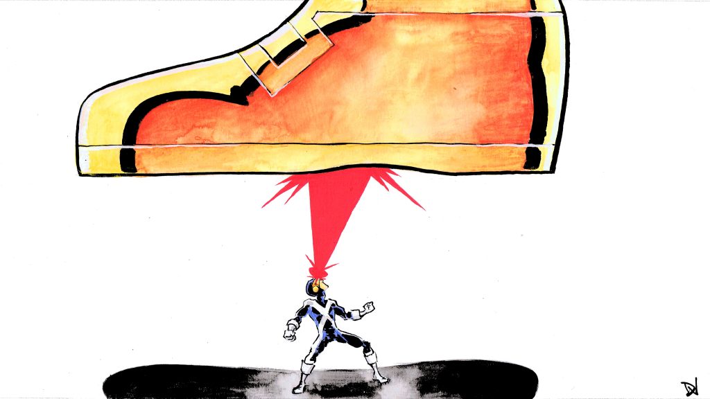 Art by David Wynne. Prints and cards available at the shop, or contact David to purchase the original.