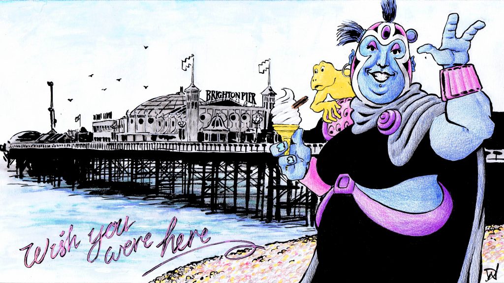 Art by David Wynne. Prints and cards available at the shop, or contact David to purchase the original.